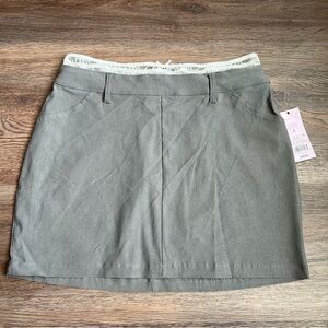 Women's Peek-a-Boo Lace Mini Skirt - Wild Fable™ Gray S: High Rise